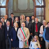 La foto di gruppo con gli insigniti