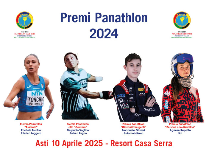 A Casa Serra si premiano gli sportivi astigiani con la 35esima edizione dei Premi Panathlon