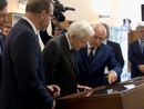 Sergio Mattarella visita la mostra
