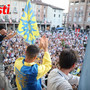 I festeggiamenti del Don Bosco in Comune subito dopo la vittoria