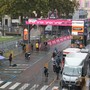 L'allestimento per la tappa astigiana del Giro d'Italia 2020