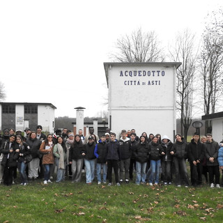 Il gruppo in visita agli impianti di Cantarana