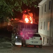 L'incendio al Parco Tanaro dello scorso 9 ottobre (Copyright Targatocn)