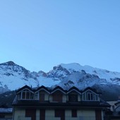 La neve caduta sulle montagne di Limone Piemonte
