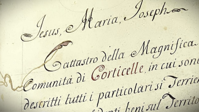 A Cortiglione il Catasto vecchio di Corticelle racconta il paesaggio perduto A Cortiglione il Catasto vecchio di Corticelle racconta il paesaggio perduto