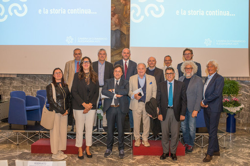 Alcune immagini dell'incontro che si è tenuto questa mattina ad Alessandria