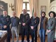 Da sinistra il vicecomandante della Polizia Locale Mussetto, il sindaco Fogliato, il colonnello Repetto, il comandante Detoma, la segretaria generale Basso, l'assessora Amato Da sinistra il vicecomandante della Polizia Locale Mussetto, il sindaco Fogliato, il colonnello Repetto, il comandante Detoma, la segretaria generale Basso, l'assessora Amato