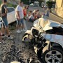 Il luogo dell'incidente e i soccorsi sul posto