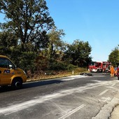 Il tratto stradale teatro dell'incidente