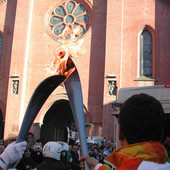 Fiamma Olimpica 2006 - archivio foto Alba