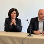 Enrico Borghi con la sindaca di Verduno Marta Giovannini Enrico Borghi con la sindaca di Verduno Marta Giovannini