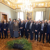 Alcuni momenti della cerimonia tenuta ieri al Quirinale Alcuni momenti della cerimonia tenuta ieri al Quirinale