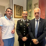 Il sindaco Tallone e il senatore Bergesio col comandante della Compagnia Carabinieri di Fossano, capitano Alessandro Cantarella Il sindaco Tallone e il senatore Bergesio col comandante della Compagnia Carabinieri di Fossano, capitano Alessandro Cantarella