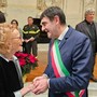 Il sindaco Tallone con Maria Franca Ferrero