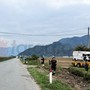 Il furgone finito fuori strada a Revello