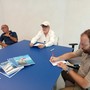 Il presidente Merlo durante l'incontro con la stampa tenuto oggi a Castelletto Stura Il presidente Merlo durante l'incontro con la stampa tenuto oggi a Castelletto Stura