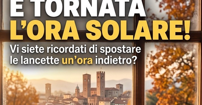 Lancette indietro e sessanta minuti di sonno in più: è tornata l'ora solare