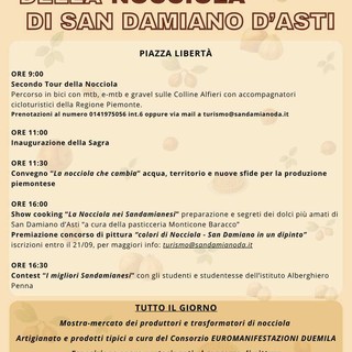 San Damiano celebra la Nocciola: domenica torna la seconda edizione della Sagra