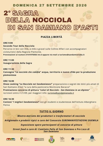 San Damiano celebra la Nocciola: domenica torna la seconda edizione della Sagra