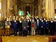 Il Gruppo Alpini di Canelli con il Coro Vallebelbo e le autorità al termine della funzione religiosa