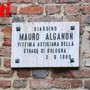 Targa commemorativa dedicata a Mauro Alganon (ph. Efrem Zanchettin)