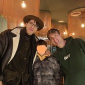 Amajou Abderrahmane con Matteo Battocchio dopo la partita