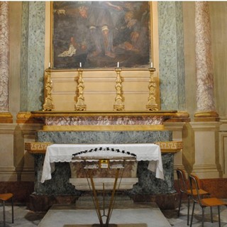 Altare laterale sinistro dopo il restauro