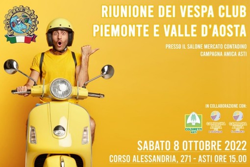 Il Mercato contadino di Campagna Amica ospita i Vespa Club di Piemonte e Valle d'Aosta