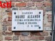 Targa commemorativa dedicata a Mauro Alganon (ph. Efrem Zanchettin)