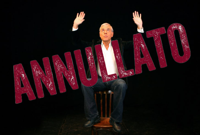 Annullato lo spettacolo astigiano di Teo Teocoli Annullato lo spettacolo astigiano di Teo Teocoli