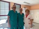 In foto, da sinistra Paolo Asperio (direttore della Struttura semplice dipartimentale di Chirurgia Maxillo-Facciale), Roberto Briatore (direttore f.f. della Struttura complessa di Otorinolaringoiatria), Gabriela Pina Basilico (coordinatrice infermieristica Chirurgia Maxillo Facciale e Otorinolaringoiatria) In foto, da sinistra Paolo Asperio (direttore della Struttura semplice dipartimentale di Chirurgia Maxillo-Facciale), Roberto Briatore (direttore f.f. della Struttura complessa di Otorinolaringoiatria), Gabriela Pina Basilico (coordinatrice infermieristica Chirurgia Maxillo Facciale e Otorinolaringoiatria)
