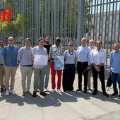 Le immagini della visita e della conferenza stampa (Merphefoto)