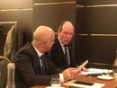 Luigi Florio con l'ambasciatore di Israele (archivio)
