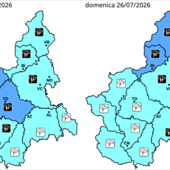 È allerta meteo: domani previsti temporali localmente associati a grandinate di medie dimensioni e raffiche di vento