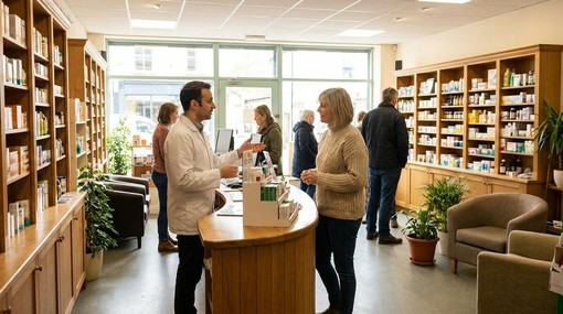 Arredo per farmacia che guida le scelte: neuroscienza e fiducia Arredo per farmacia che guida le scelte: neuroscienza e fiducia