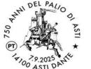 Poste Italiane celebra il Palio di Asti con un annullo da collezione Poste Italiane celebra il Palio di Asti con un annullo da collezione