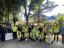 Il gruppo degli Alpini che hanno contribuito alla pulizia del Il gruppo degli Alpini che hanno contribuito alla pulizia del
