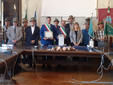 La delegazione brunese accolta in comune a Pontebba (Udine) La delegazione brunese accolta in comune a Pontebba (Udine)