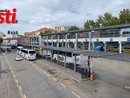 L'area sosta delle corriere di Asti (Merphefoto)