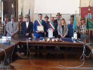 La delegazione brunese accolta in comune a Pontebba (Udine) La delegazione brunese accolta in comune a Pontebba (Udine)