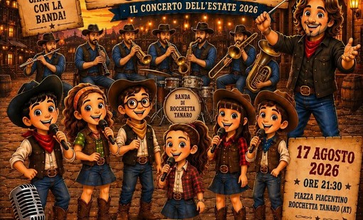 Concerto d’estate a Rocchetta Tanaro: i bambini della Banda protagonisti di “Sanremo Junior”