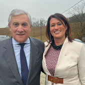 La consigliera Biglia con il vicepresidente del Consiglio e ministro degli Affari Esteri, nonché leader di Forza Italia, Antonio Tajani