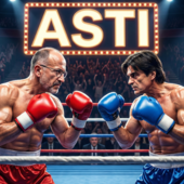 L'immagine, ovviamente generata mediante software di intelligenza artificiale, che abbiamo scelto per rappresentare il match politico e mediatico tra i due esponenti del centrodestra