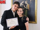 Alessio Mancellari con la mamma (MerfePhoto)