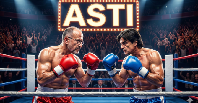 L'immagine, ovviamente generata mediante software di intelligenza artificiale, che abbiamo scelto per rappresentare il match politico e mediatico tra i due esponenti del centrodestra