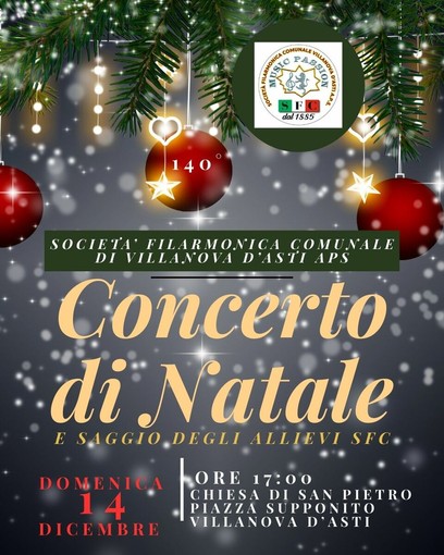 Una stagione di luce e note: la Filarmonica Villanovese celebra 140 anni con il concerto di Natale Una stagione di luce e note: la Filarmonica Villanovese celebra 140 anni con il concerto di Natale