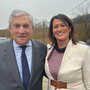 La consigliera Biglia con il vicepresidente del Consiglio e ministro degli Affari Esteri, nonché leader di Forza Italia, Antonio Tajani