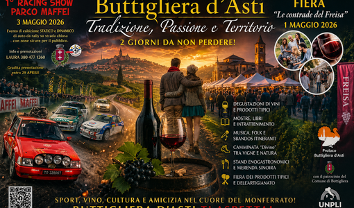 Buttigliera d’Asti accende maggio tra Freisa e motori