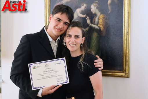 Alessio Mancellari con la mamma (MerfePhoto)