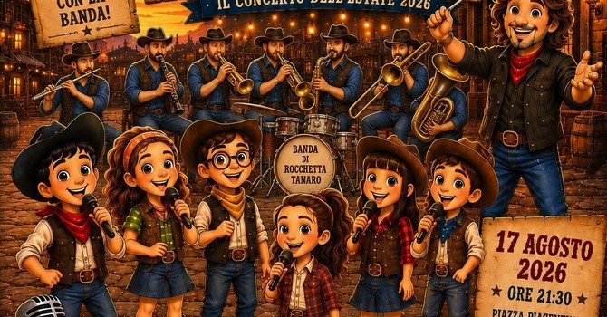 Concerto d’estate a Rocchetta Tanaro: i bambini della Banda protagonisti di “Sanremo Junior” Concerto d’estate a Rocchetta Tanaro: i bambini della Banda protagonisti di “Sanremo Junior”